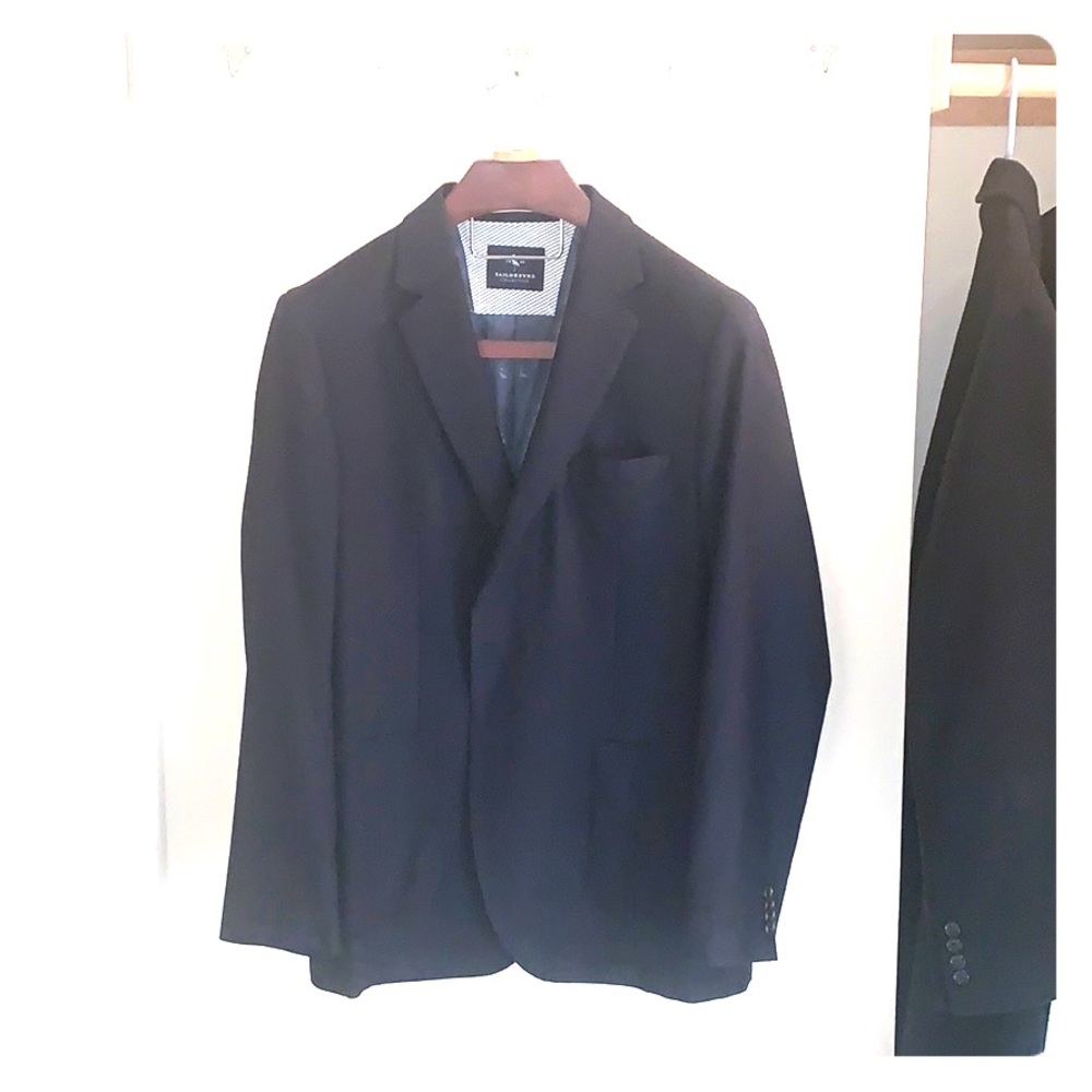 TailorByrd Collection Navy Blue Blazer